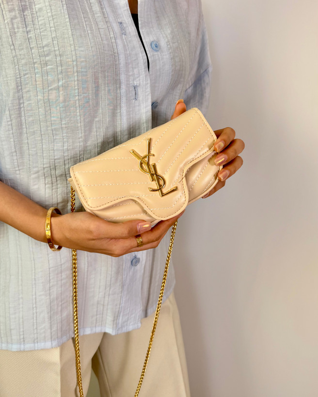 کیف دوشی دخترانه مدل رز YSL